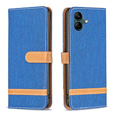 Coque Portefeuille Livre Cuir Etui Clapet B16F pour Samsung Galaxy F04 Bleu