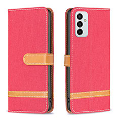 Coque Portefeuille Livre Cuir Etui Clapet B16F pour Samsung Galaxy F23 5G Rouge