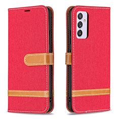 Coque Portefeuille Livre Cuir Etui Clapet B16F pour Samsung Galaxy Quantum2 5G Rouge