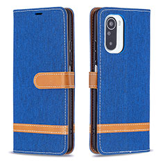 Coque Portefeuille Livre Cuir Etui Clapet B16F pour Xiaomi Mi 11X Pro 5G Bleu