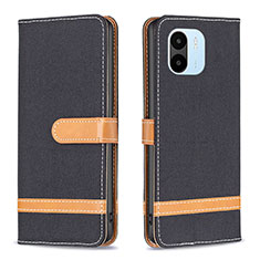 Coque Portefeuille Livre Cuir Etui Clapet B16F pour Xiaomi Poco C50 Noir