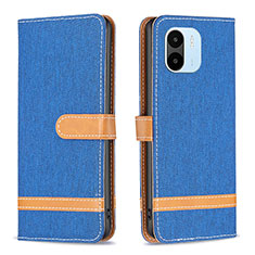 Coque Portefeuille Livre Cuir Etui Clapet B16F pour Xiaomi Poco C51 Bleu Royal