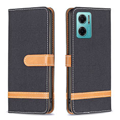 Coque Portefeuille Livre Cuir Etui Clapet B16F pour Xiaomi Redmi 11 Prime 5G Noir