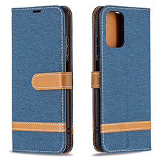 Coque Portefeuille Livre Cuir Etui Clapet B16F pour Xiaomi Redmi Note 10S 4G Bleu Royal