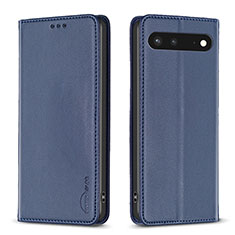 Coque Portefeuille Livre Cuir Etui Clapet B17F pour Google Pixel 7 5G Bleu