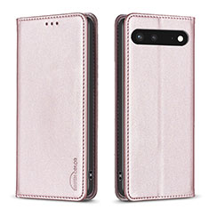 Coque Portefeuille Livre Cuir Etui Clapet B17F pour Google Pixel 7 5G Or Rose