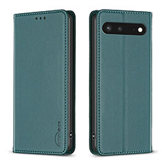 Coque Portefeuille Livre Cuir Etui Clapet B17F pour Google Pixel 7 5G Vert