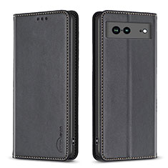 Coque Portefeuille Livre Cuir Etui Clapet B17F pour Google Pixel 7a 5G Noir