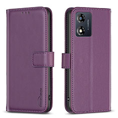 Coque Portefeuille Livre Cuir Etui Clapet B17F pour Motorola Moto E13 Violet