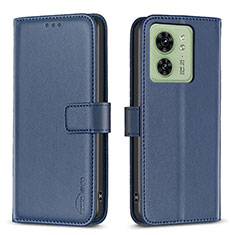 Coque Portefeuille Livre Cuir Etui Clapet B17F pour Motorola Moto Edge (2023) 5G Bleu