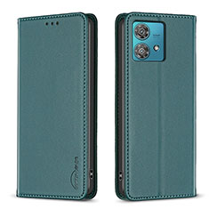 Coque Portefeuille Livre Cuir Etui Clapet B17F pour Motorola Moto Edge 40 Neo 5G Vert