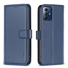 Coque Portefeuille Livre Cuir Etui Clapet B17F pour Motorola Moto G Play (2023) Bleu