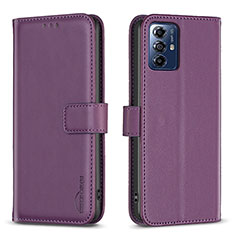 Coque Portefeuille Livre Cuir Etui Clapet B17F pour Motorola Moto G Play (2023) Violet