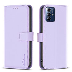 Coque Portefeuille Livre Cuir Etui Clapet B17F pour Motorola Moto G Power (2022) Violet Clair