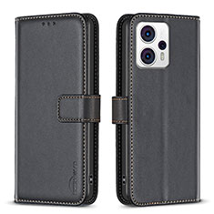 Coque Portefeuille Livre Cuir Etui Clapet B17F pour Motorola Moto G13 Noir