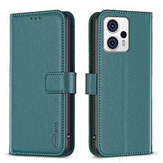 Coque Portefeuille Livre Cuir Etui Clapet B17F pour Motorola Moto G13 Vert