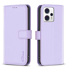 Coque Portefeuille Livre Cuir Etui Clapet B17F pour Motorola Moto G13 Violet Clair