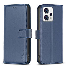 Coque Portefeuille Livre Cuir Etui Clapet B17F pour Motorola Moto G23 Bleu