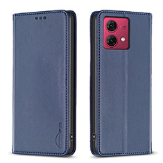 Coque Portefeuille Livre Cuir Etui Clapet B17F pour Motorola Moto G84 5G Bleu