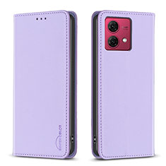 Coque Portefeuille Livre Cuir Etui Clapet B17F pour Motorola Moto G84 5G Violet Clair