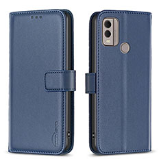 Coque Portefeuille Livre Cuir Etui Clapet B17F pour Nokia C22 Bleu