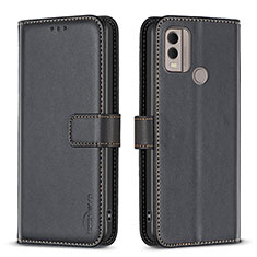 Coque Portefeuille Livre Cuir Etui Clapet B17F pour Nokia C22 Noir