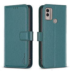 Coque Portefeuille Livre Cuir Etui Clapet B17F pour Nokia C22 Vert