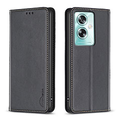 Coque Portefeuille Livre Cuir Etui Clapet B17F pour Oppo A2 5G Noir