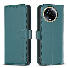 Coque Portefeuille Livre Cuir Etui Clapet B17F pour Realme V50 5G Vert