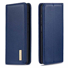 Coque Portefeuille Livre Cuir Etui Clapet B17F pour Samsung Galaxy A30S Bleu