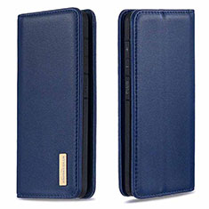 Coque Portefeuille Livre Cuir Etui Clapet B17F pour Samsung Galaxy A70S Bleu