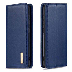 Coque Portefeuille Livre Cuir Etui Clapet B17F pour Samsung Galaxy M40S Bleu