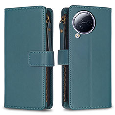 Coque Portefeuille Livre Cuir Etui Clapet B17F pour Xiaomi Civi 3 5G Vert