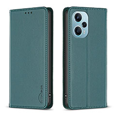 Coque Portefeuille Livre Cuir Etui Clapet B17F pour Xiaomi Poco F5 5G Vert