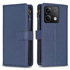 Coque Portefeuille Livre Cuir Etui Clapet B17F pour Xiaomi Redmi Note 13 5G Bleu