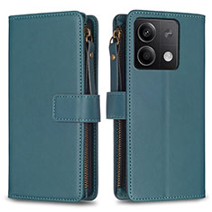 Coque Portefeuille Livre Cuir Etui Clapet B17F pour Xiaomi Redmi Note 13 5G Vert