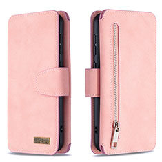 Coque Portefeuille Livre Cuir Etui Clapet B18F pour Samsung Galaxy A30S Or Rose