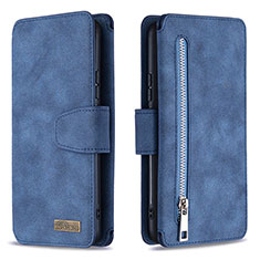 Coque Portefeuille Livre Cuir Etui Clapet B18F pour Samsung Galaxy M10S Bleu