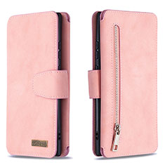 Coque Portefeuille Livre Cuir Etui Clapet B18F pour Samsung Galaxy Note 20 Ultra 5G Or Rose