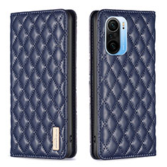 Coque Portefeuille Livre Cuir Etui Clapet B19F pour Xiaomi Mi 11i 5G Bleu