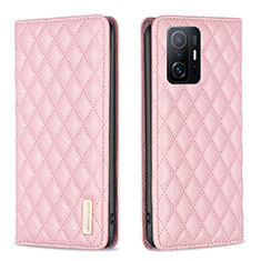 Coque Portefeuille Livre Cuir Etui Clapet B19F pour Xiaomi Mi 11T 5G Or Rose