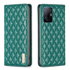 Coque Portefeuille Livre Cuir Etui Clapet B19F pour Xiaomi Mi 11T 5G Vert