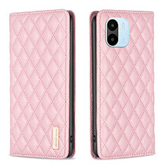 Coque Portefeuille Livre Cuir Etui Clapet B19F pour Xiaomi Poco C50 Or Rose