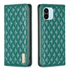 Coque Portefeuille Livre Cuir Etui Clapet B19F pour Xiaomi Poco C50 Vert