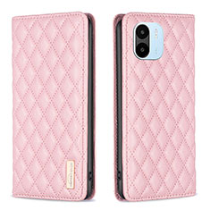 Coque Portefeuille Livre Cuir Etui Clapet B19F pour Xiaomi Poco C51 Or Rose