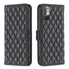 Coque Portefeuille Livre Cuir Etui Clapet B19F pour Xiaomi POCO M3 Pro 5G Noir