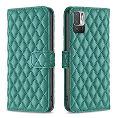 Coque Portefeuille Livre Cuir Etui Clapet B19F pour Xiaomi POCO M3 Pro 5G Vert