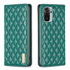 Coque Portefeuille Livre Cuir Etui Clapet B19F pour Xiaomi Poco M5S Vert