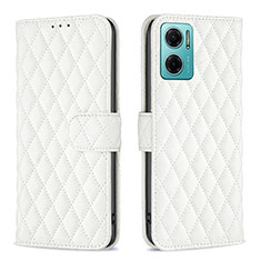 Coque Portefeuille Livre Cuir Etui Clapet B19F pour Xiaomi Redmi 10 5G Blanc