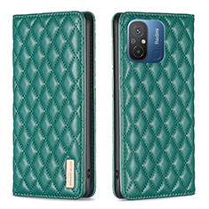 Coque Portefeuille Livre Cuir Etui Clapet B19F pour Xiaomi Redmi 11A 4G Vert